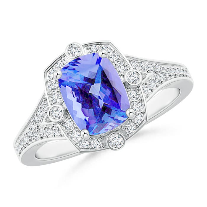 AA - Tanzanite / 1.88 CT / 14 KT White Gold