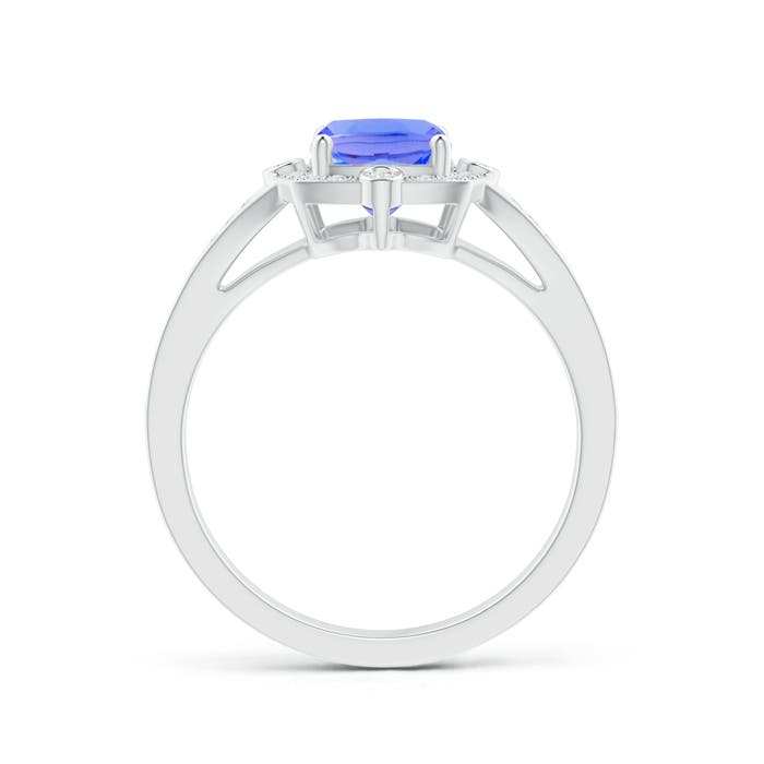 AA - Tanzanite / 1.88 CT / 14 KT White Gold