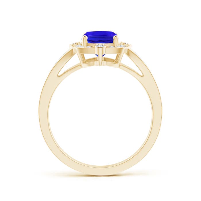 AAA - Tanzanite / 1.88 CT / 14 KT Yellow Gold