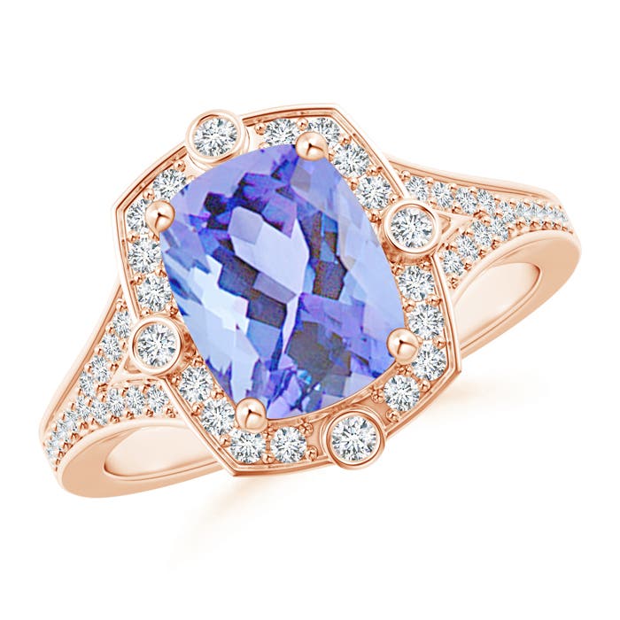 A - Tanzanite / 2.73 CT / 14 KT Rose Gold