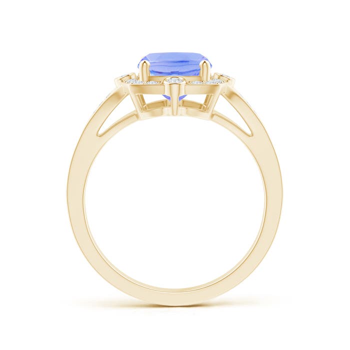 A - Tanzanite / 2.73 CT / 14 KT Yellow Gold