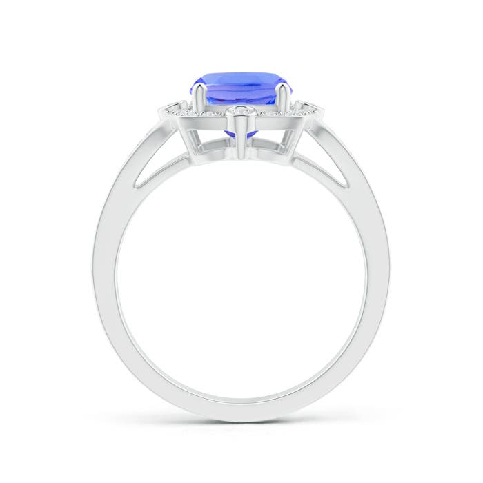 AA - Tanzanite / 2.73 CT / 14 KT White Gold