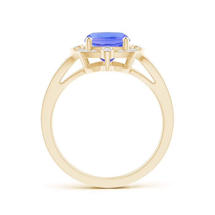 AA - Tanzanite / 2.73 CT / 14 KT Yellow Gold