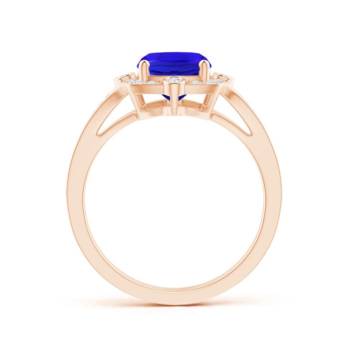 AAA - Tanzanite / 2.73 CT / 14 KT Rose Gold