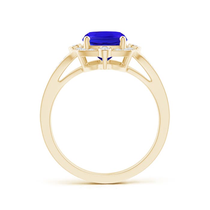 AAA - Tanzanite / 2.73 CT / 14 KT Yellow Gold