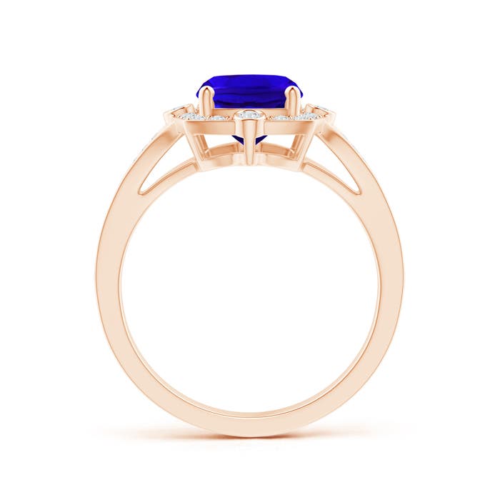 AAAA - Tanzanite / 2.73 CT / 14 KT Rose Gold