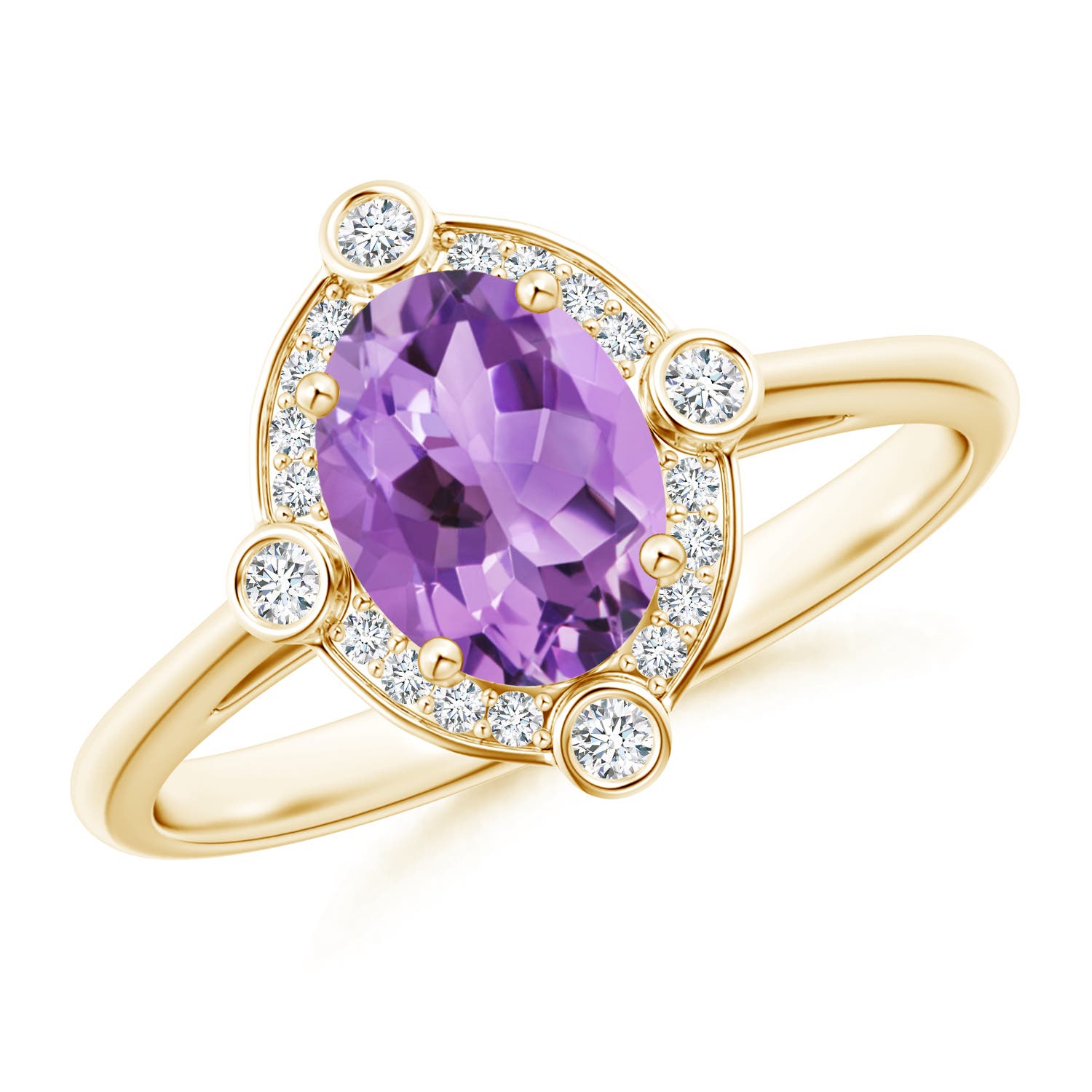 A - Amethyst / 1.29 CT / 14 KT Yellow Gold