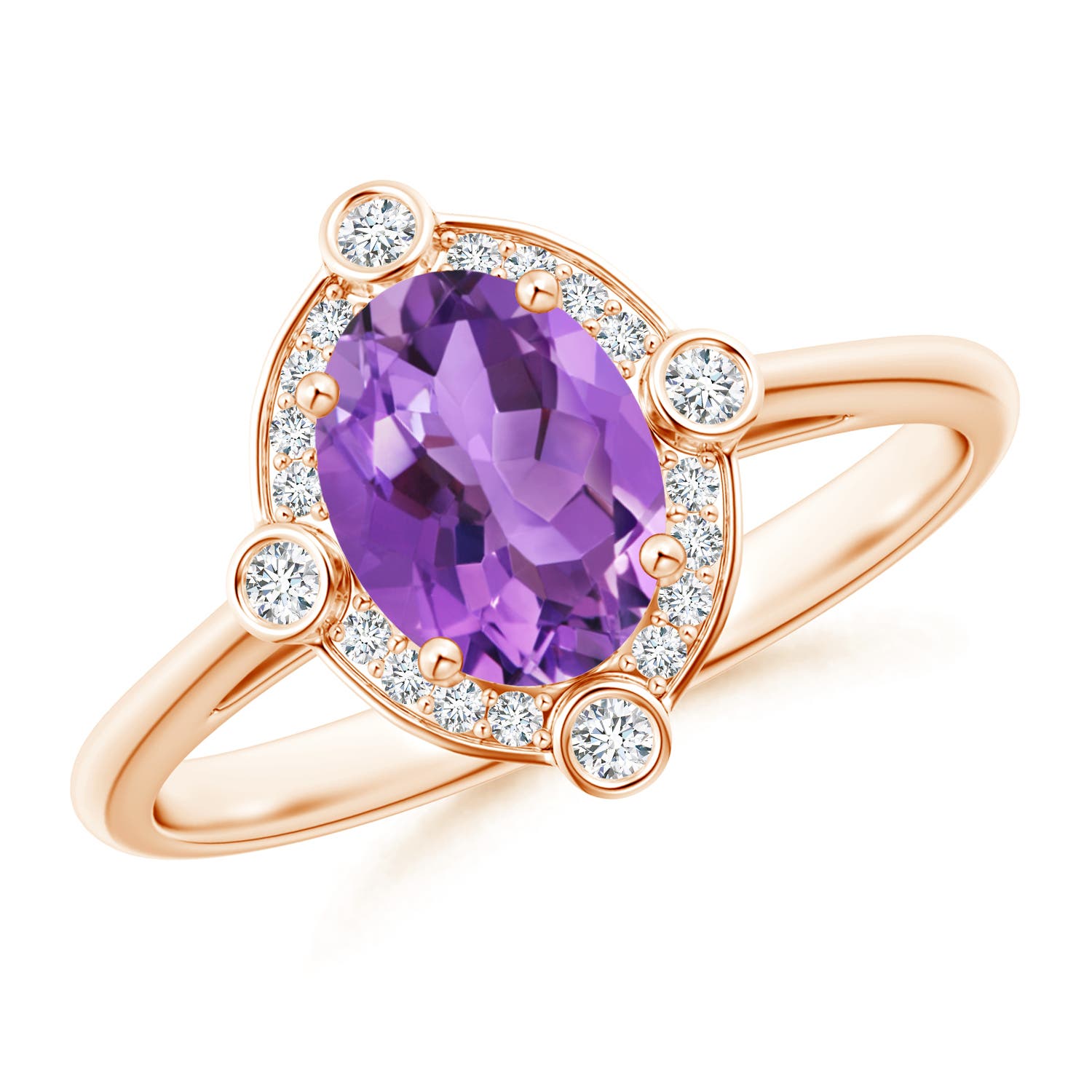 AA - Amethyst / 1.29 CT / 14 KT Rose Gold