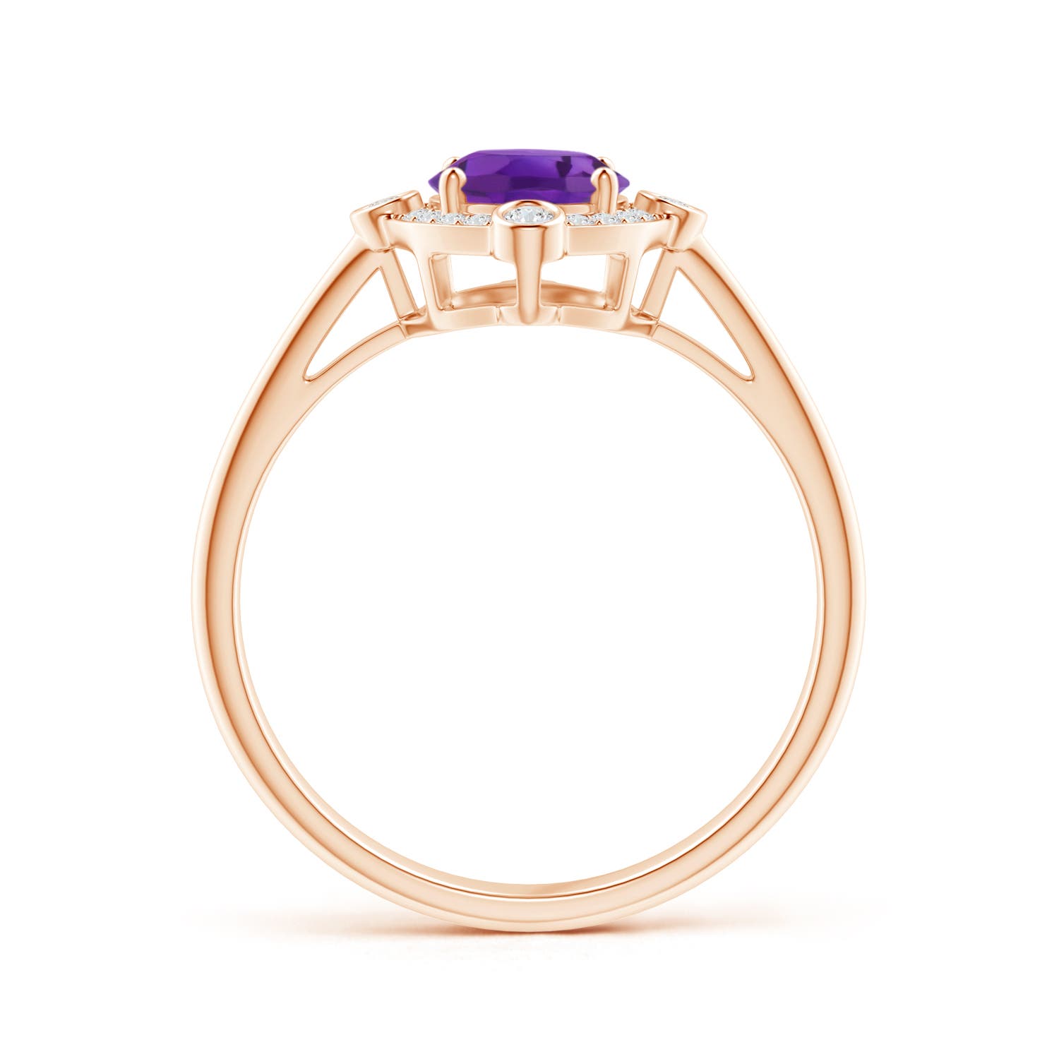 AAA - Amethyst / 1.29 CT / 14 KT Rose Gold
