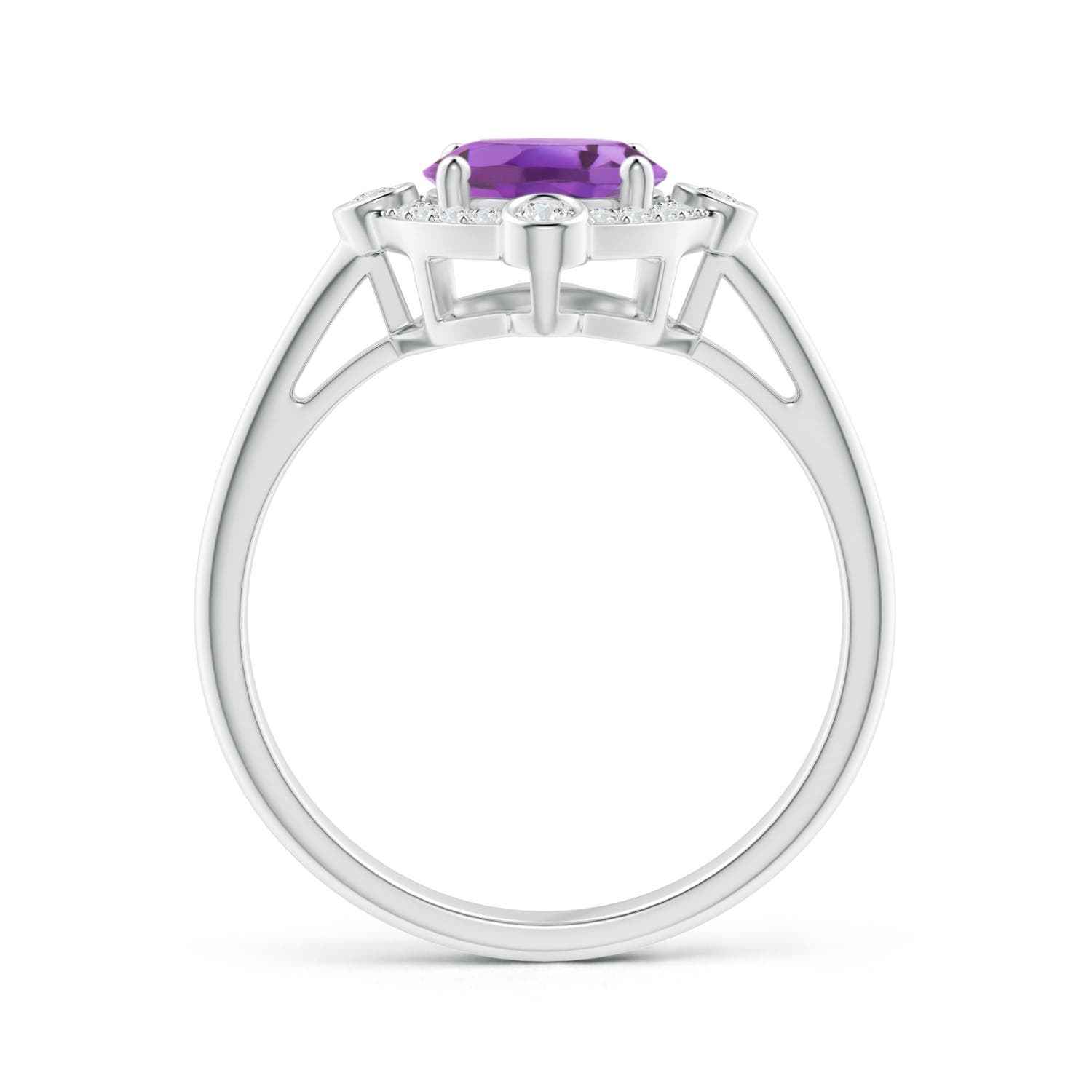A - Amethyst / 1.74 CT / 14 KT White Gold