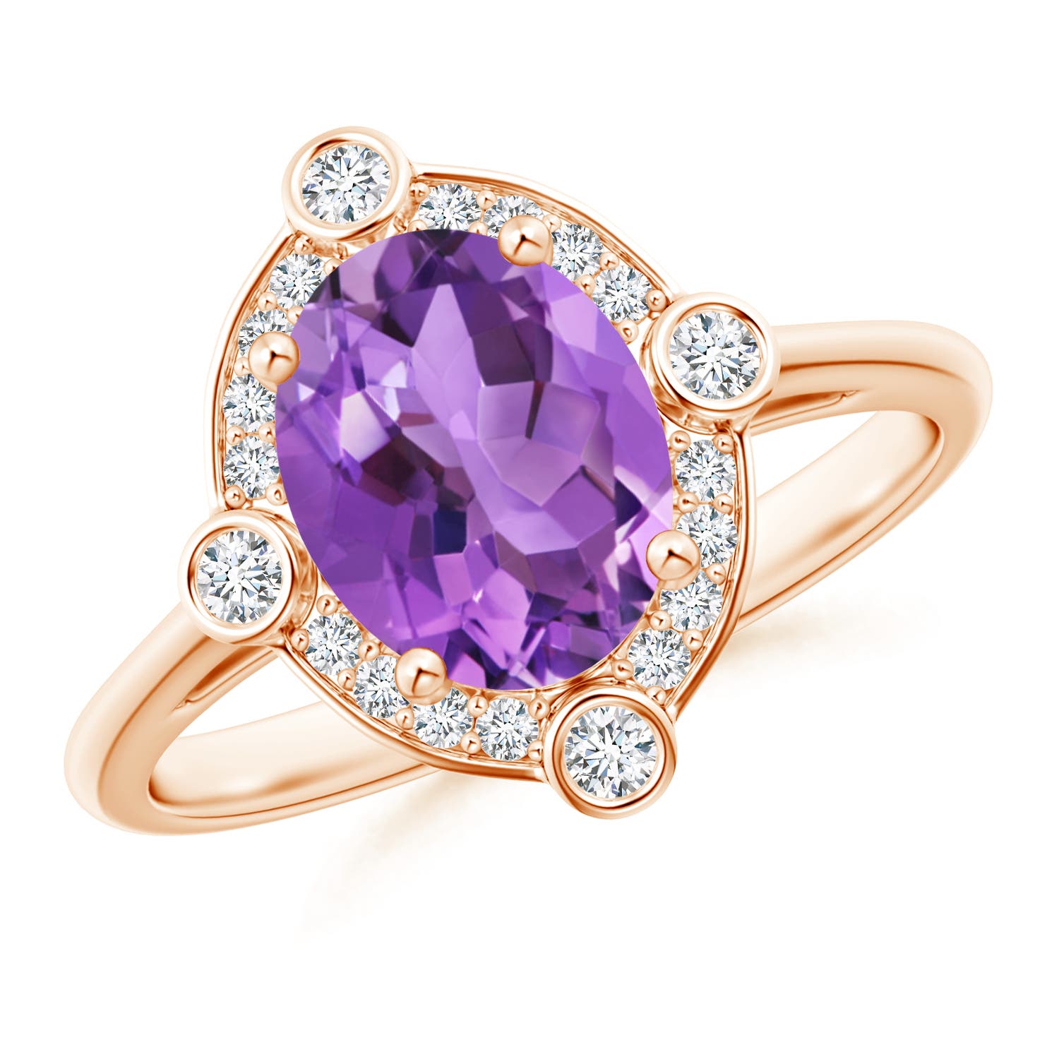 AA - Amethyst / 1.74 CT / 14 KT Rose Gold