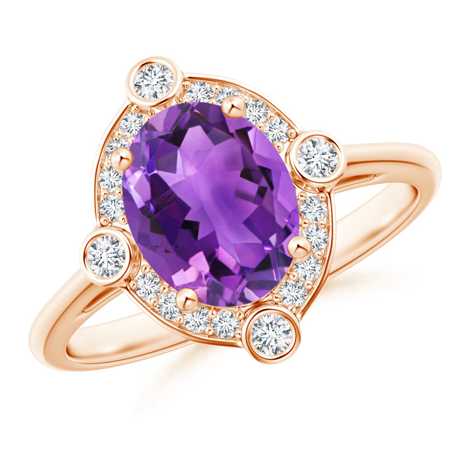 AAA - Amethyst / 1.74 CT / 14 KT Rose Gold