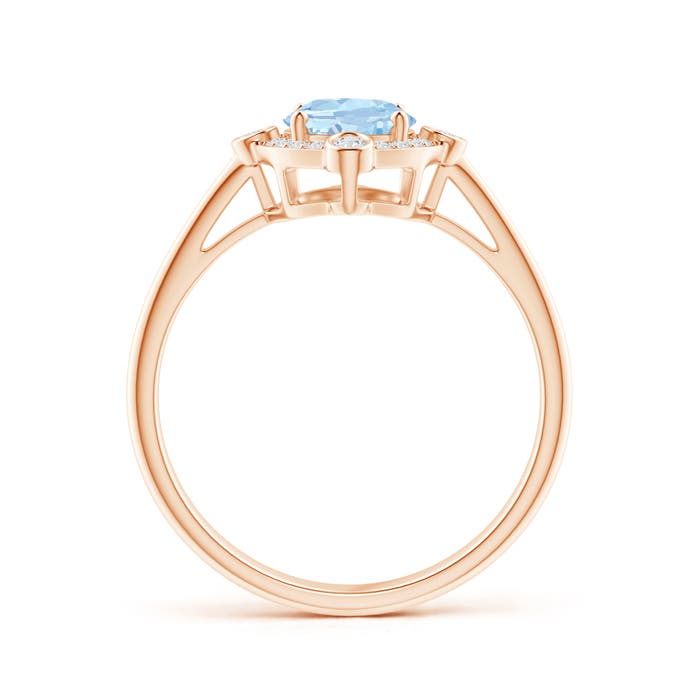 AA - Aquamarine / 1.14 CT / 14 KT Rose Gold