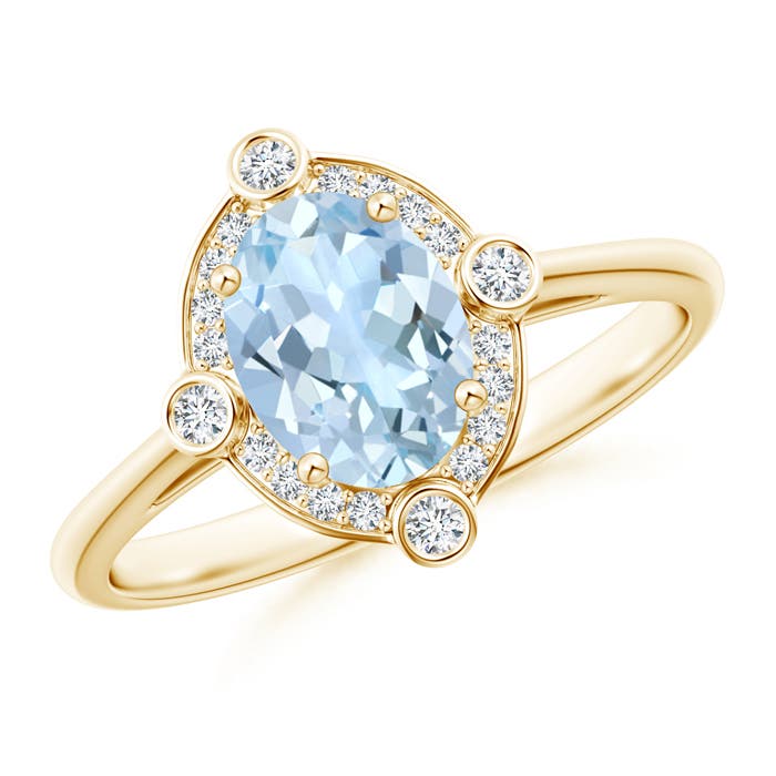 AA - Aquamarine / 1.14 CT / 14 KT Yellow Gold