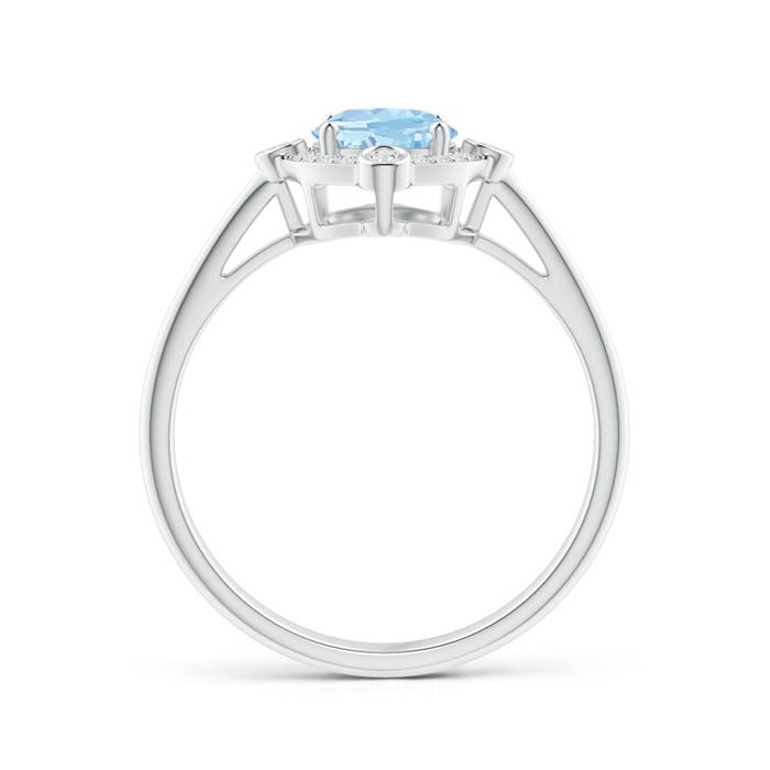 AAA - Aquamarine / 1.14 CT / 14 KT White Gold