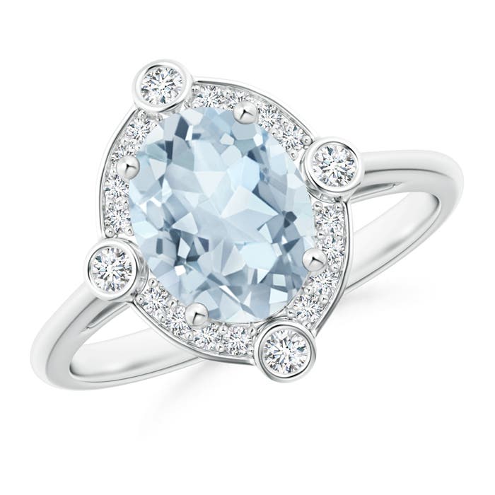 A - Aquamarine / 1.64 CT / 14 KT White Gold