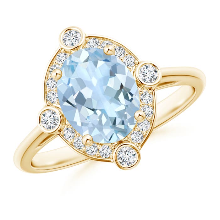 AA - Aquamarine / 1.64 CT / 14 KT Yellow Gold