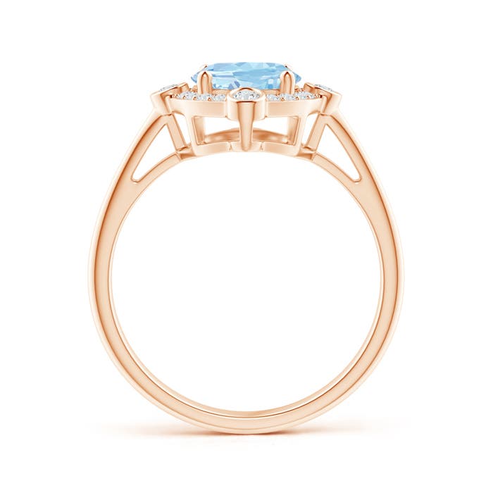 AAA - Aquamarine / 1.64 CT / 14 KT Rose Gold