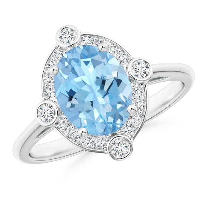 AAAA - Aquamarine / 1.64 CT / 14 KT White Gold