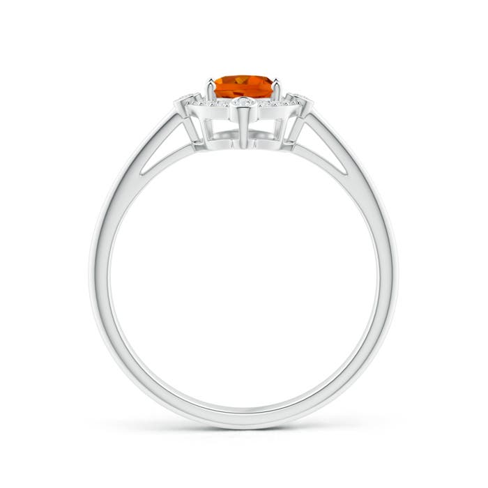 AAAA - Citrine / 0.87 CT / 14 KT White Gold