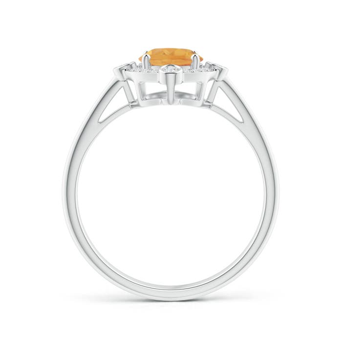 A - Citrine / 1.24 CT / 14 KT White Gold