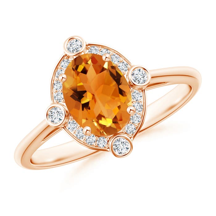 AAA - Citrine / 1.24 CT / 14 KT Rose Gold