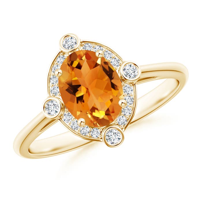 AAA - Citrine / 1.24 CT / 14 KT Yellow Gold