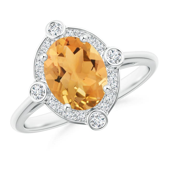 A - Citrine / 1.79 CT / 14 KT White Gold