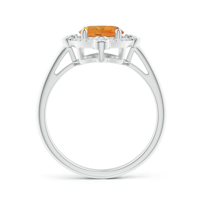 AA - Citrine / 1.79 CT / 14 KT White Gold