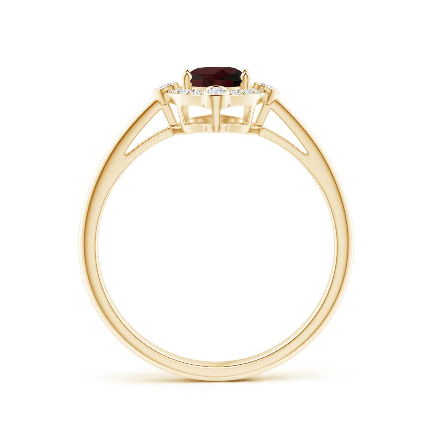 A - Garnet / 1.02 CT / 14 KT Yellow Gold