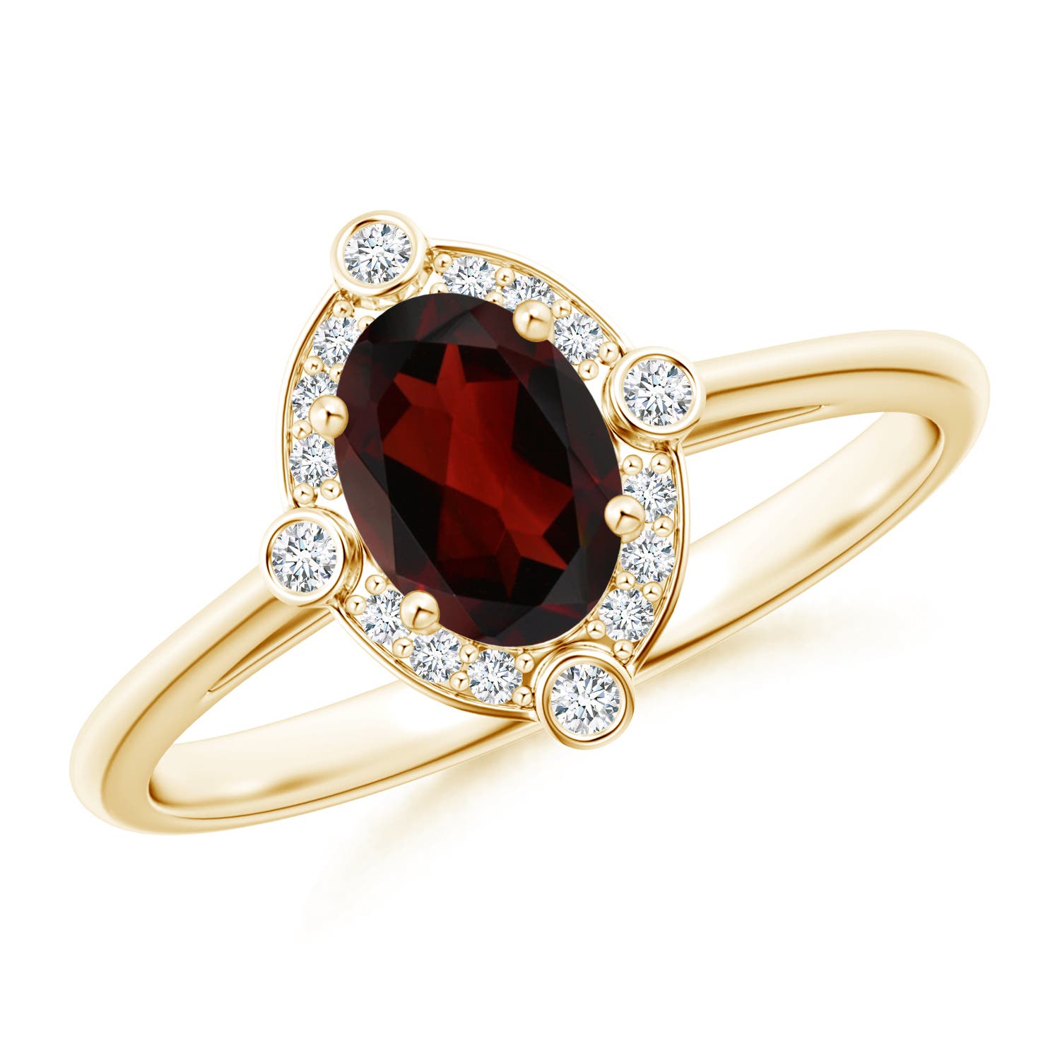 AA - Garnet / 1.02 CT / 14 KT Yellow Gold