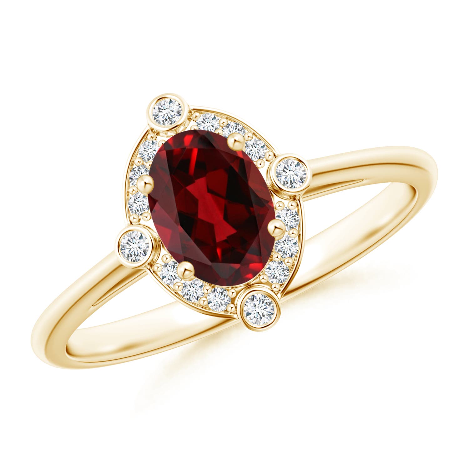 AAAA - Garnet / 1.02 CT / 14 KT Yellow Gold