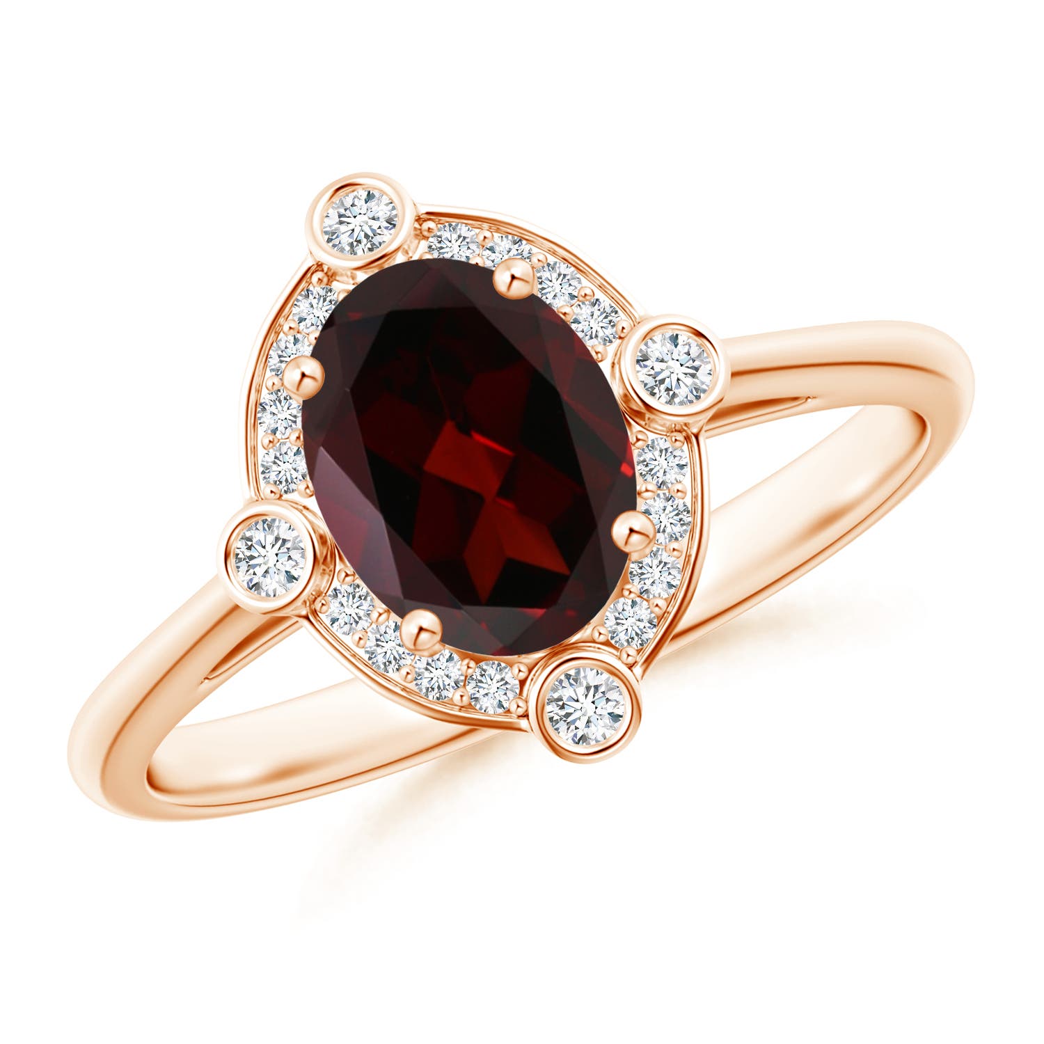 A - Garnet / 1.59 CT / 14 KT Rose Gold