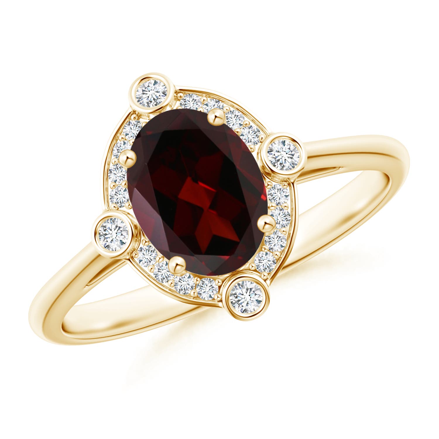 A - Garnet / 1.59 CT / 14 KT Yellow Gold