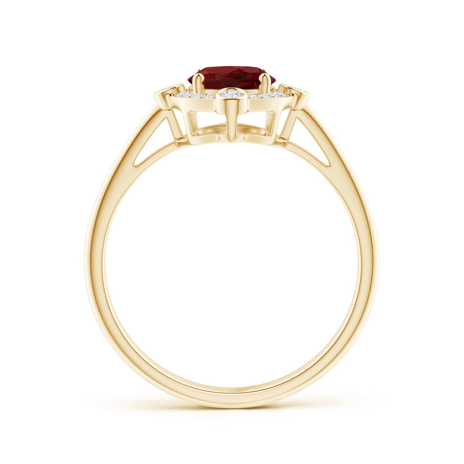 AAAA - Garnet / 1.59 CT / 14 KT Yellow Gold