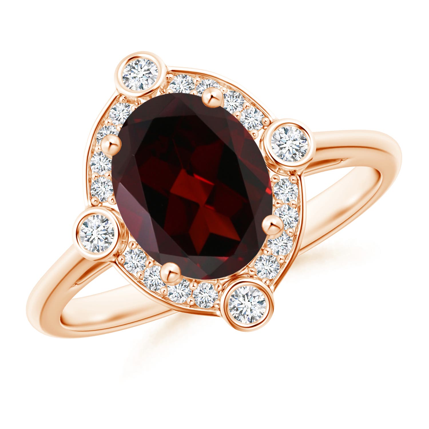 A - Garnet / 2.14 CT / 14 KT Rose Gold