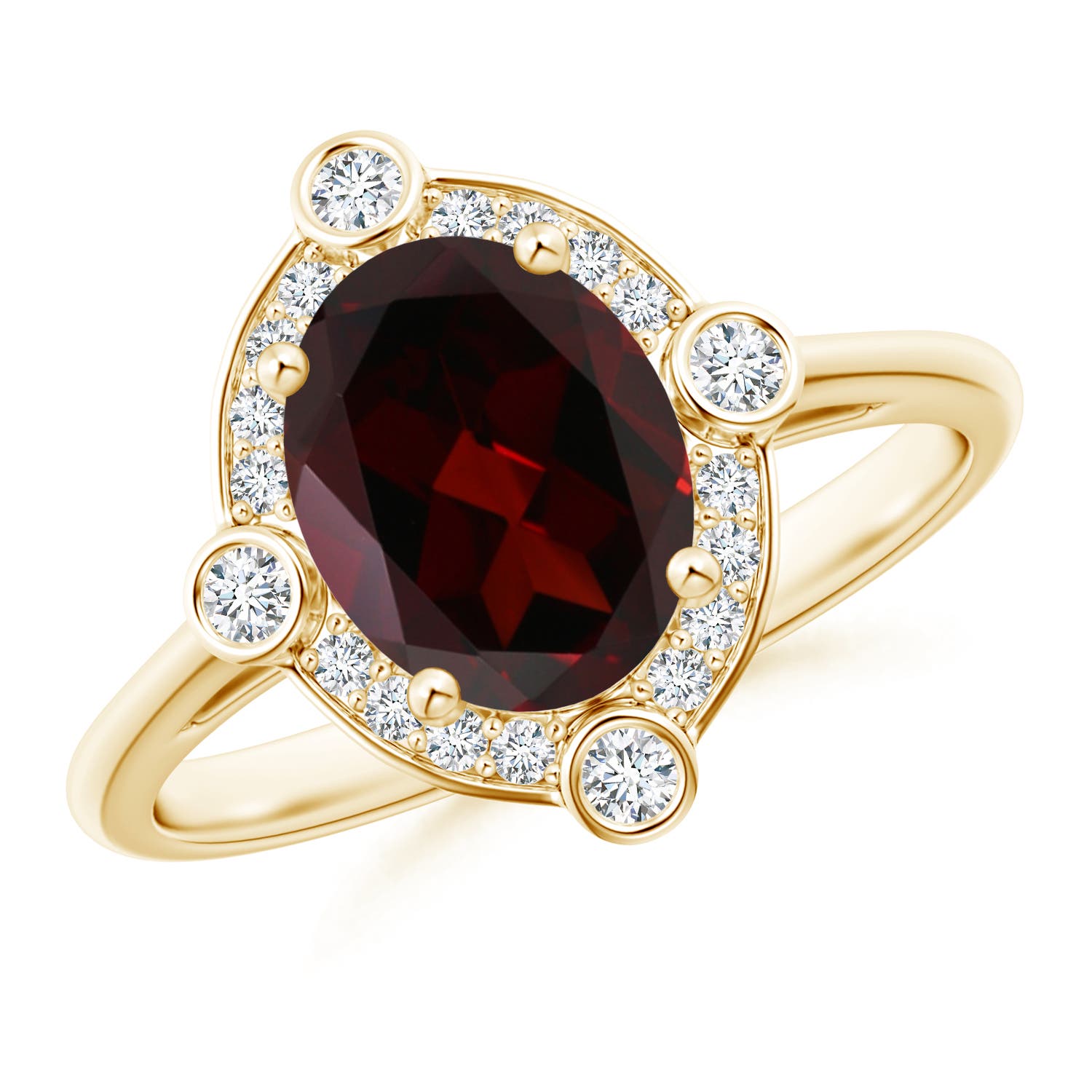 A - Garnet / 2.14 CT / 14 KT Yellow Gold