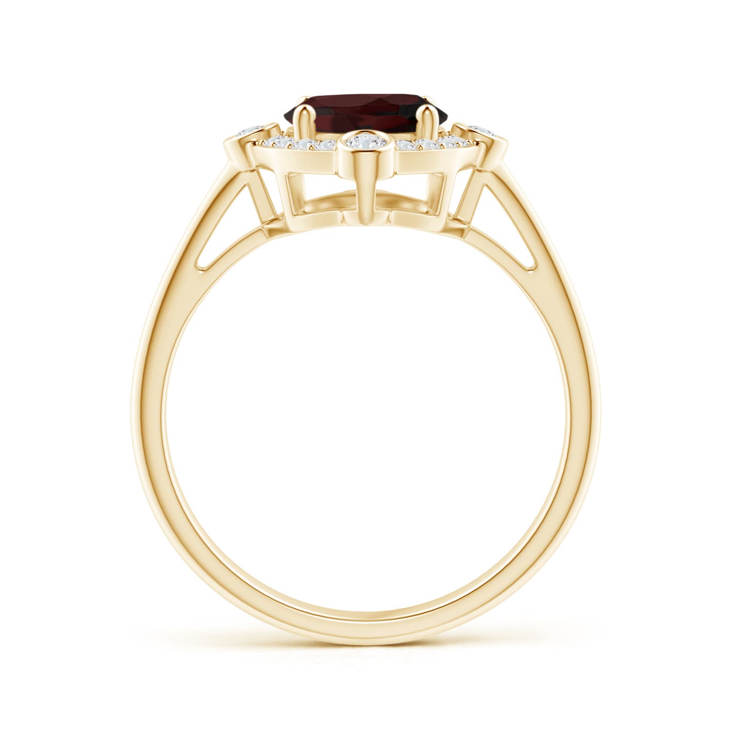 A - Garnet / 2.14 CT / 14 KT Yellow Gold