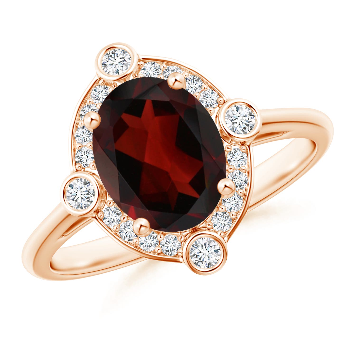 AA - Garnet / 2.14 CT / 14 KT Rose Gold