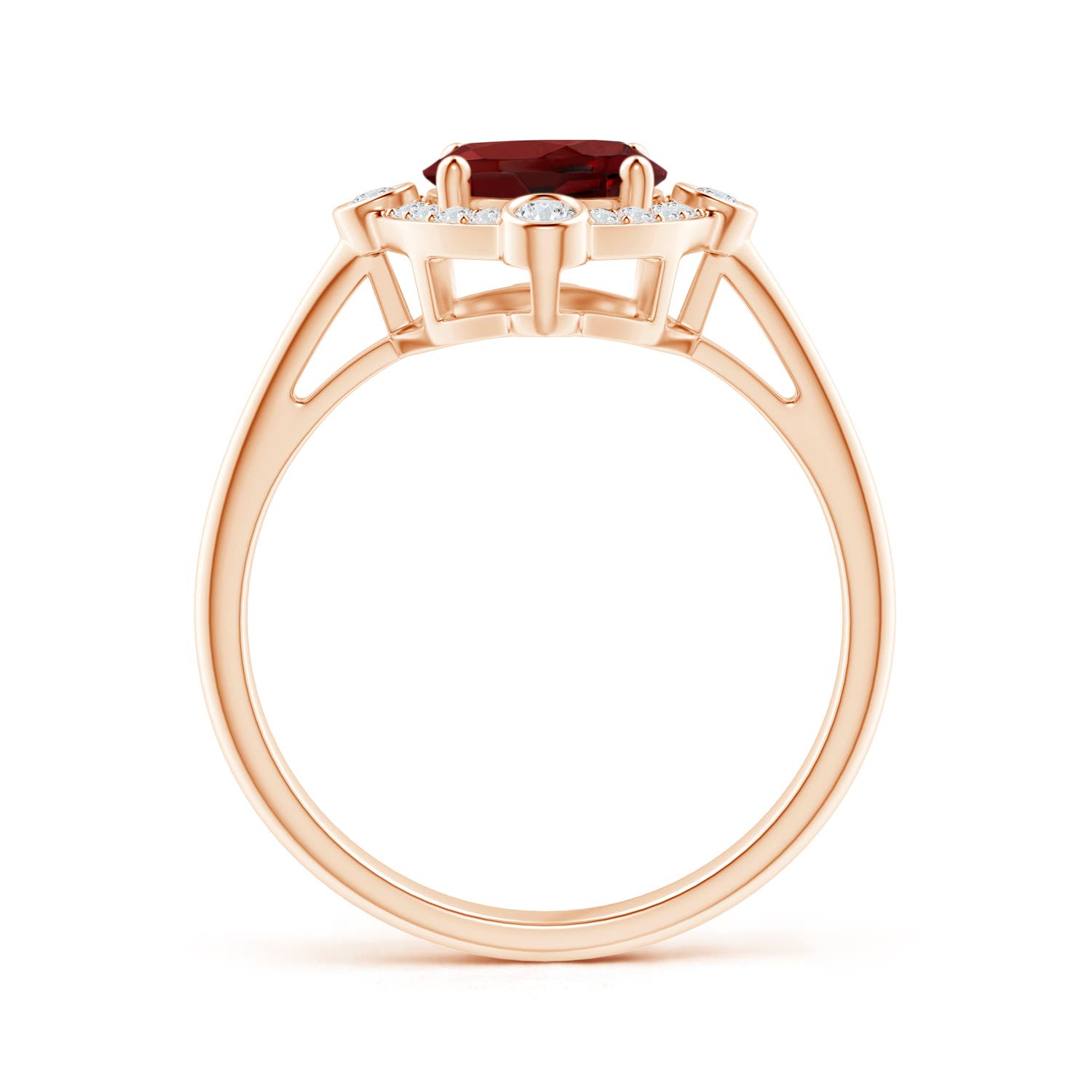 AAAA - Garnet / 2.14 CT / 14 KT Rose Gold