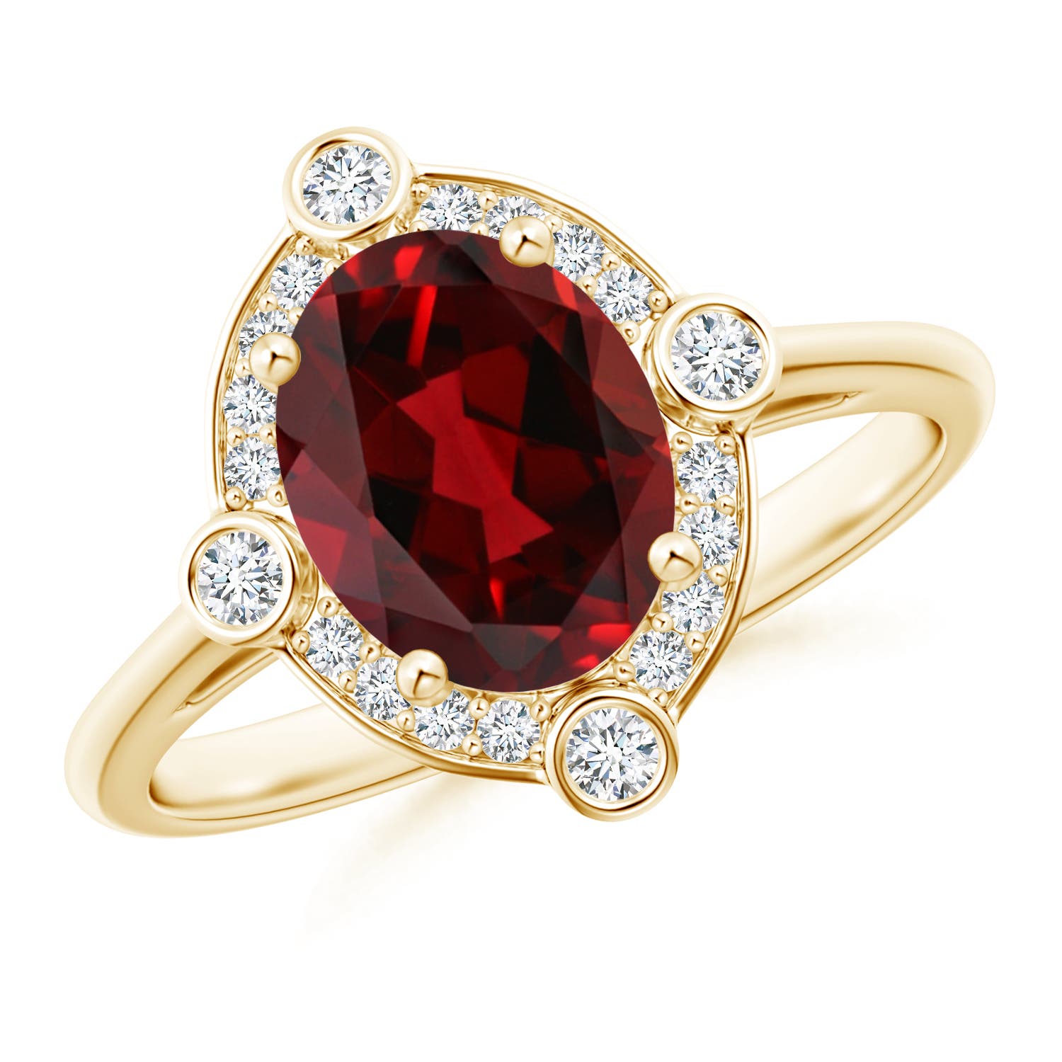 AAAA - Garnet / 2.14 CT / 14 KT Yellow Gold