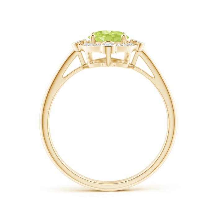 A - Peridot / 1.49 CT / 14 KT Yellow Gold