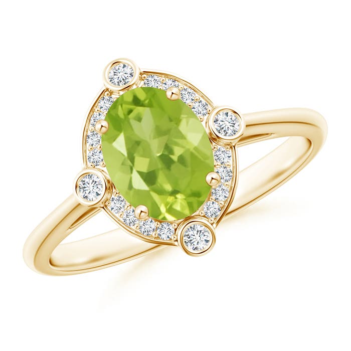 AA - Peridot / 1.49 CT / 14 KT Yellow Gold