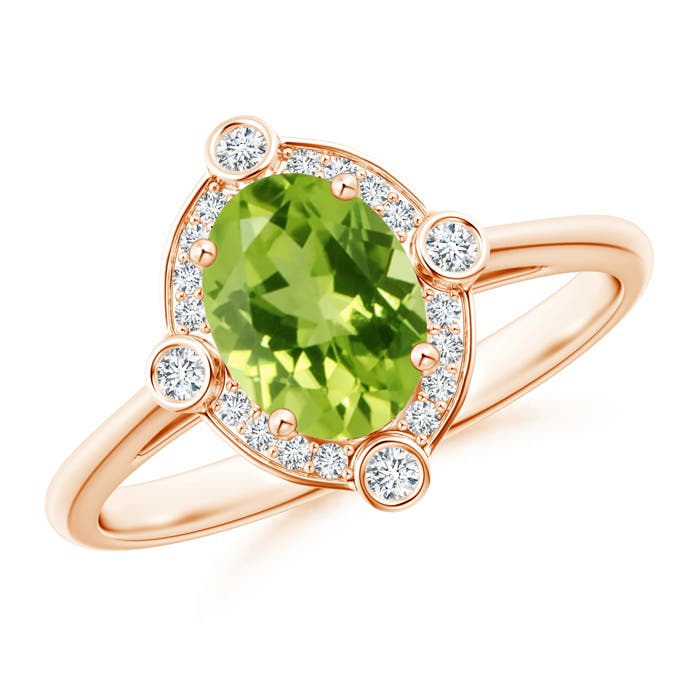 AAA - Peridot / 1.49 CT / 14 KT Rose Gold