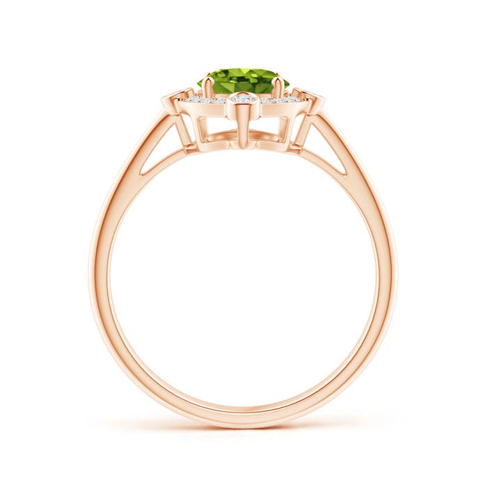 AAAA - Peridot / 1.49 CT / 14 KT Rose Gold