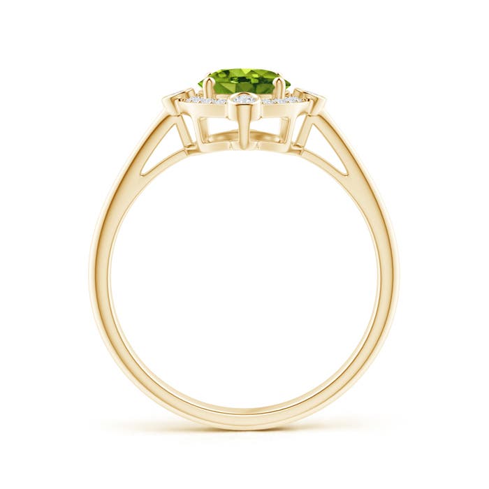 AAAA - Peridot / 1.49 CT / 14 KT Yellow Gold