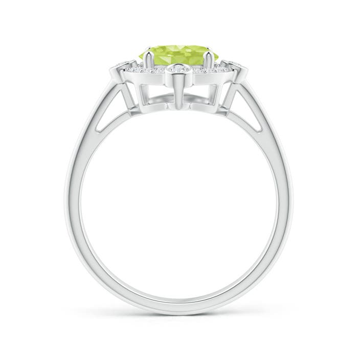 A - Peridot / 2.04 CT / 14 KT White Gold