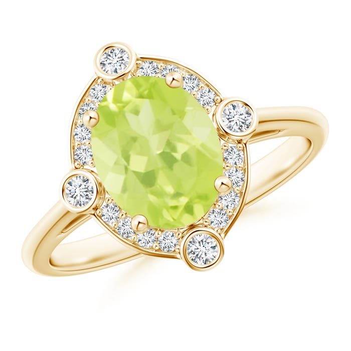 A - Peridot / 2.04 CT / 14 KT Yellow Gold