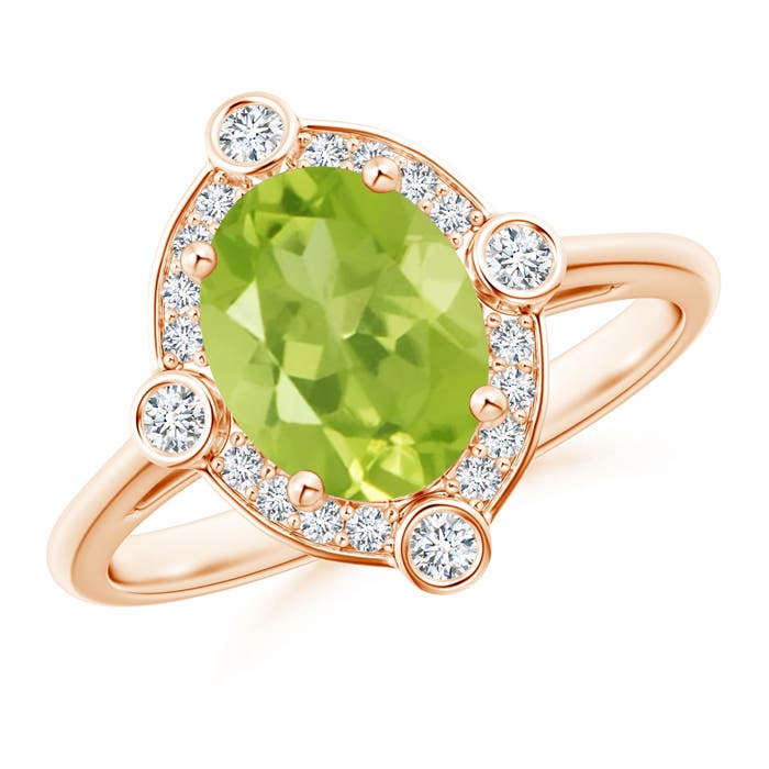 AA - Peridot / 2.04 CT / 14 KT Rose Gold