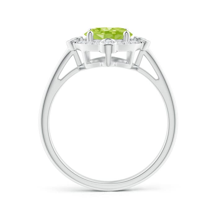 AA - Peridot / 2.04 CT / 14 KT White Gold